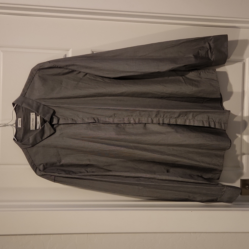 Mens XXL Calvin Klein Slim Fit Dress Shirt